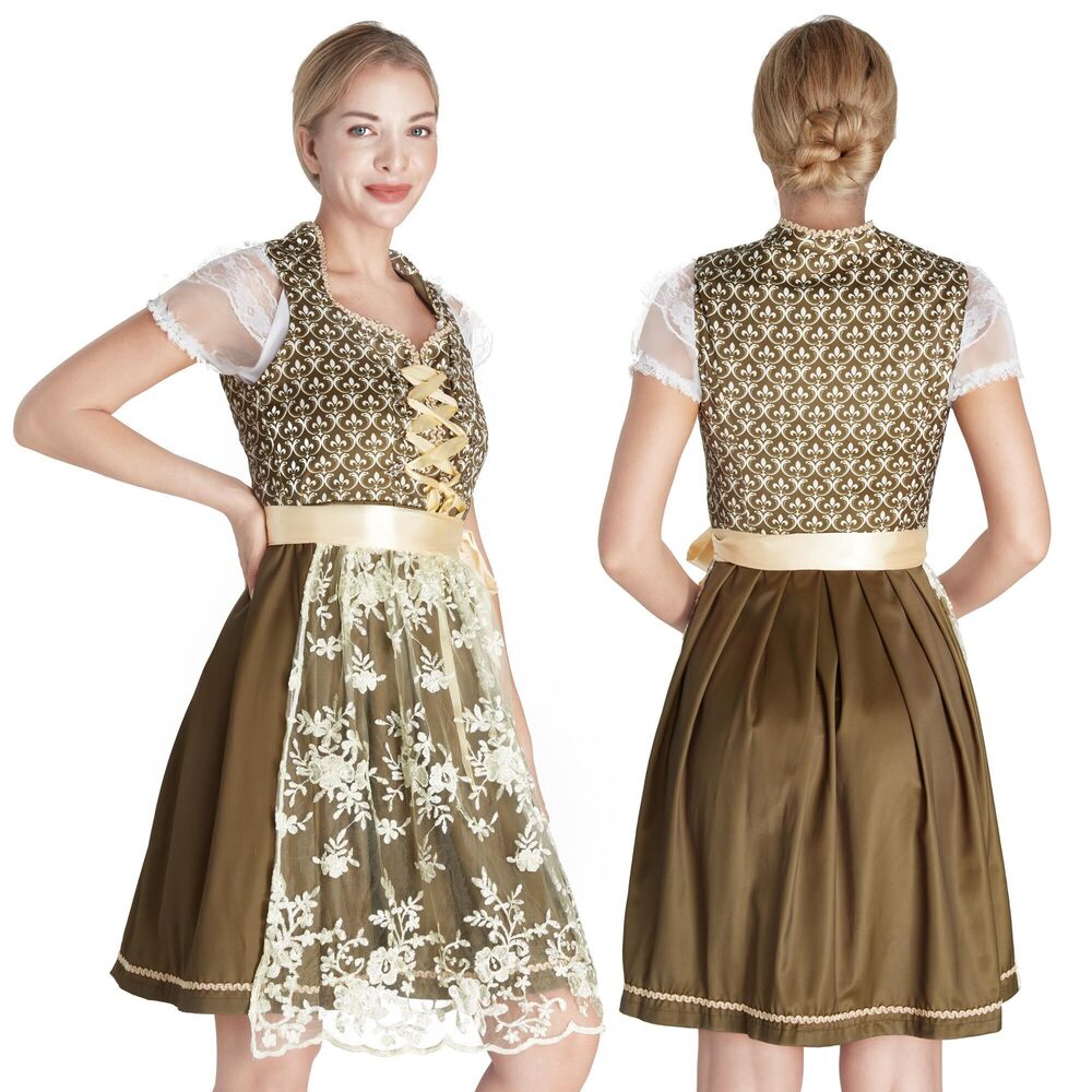 2338 Traditional German Dirndl Dress Oktoberfest Beer Festival Costume